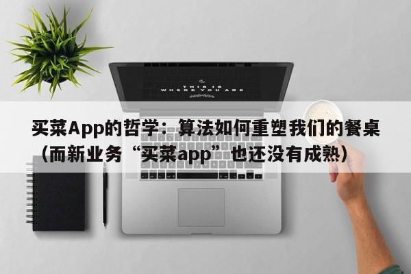 买菜App的哲学:算法如何重塑我们的餐桌(而新业务“买菜app”也还没有成熟)
